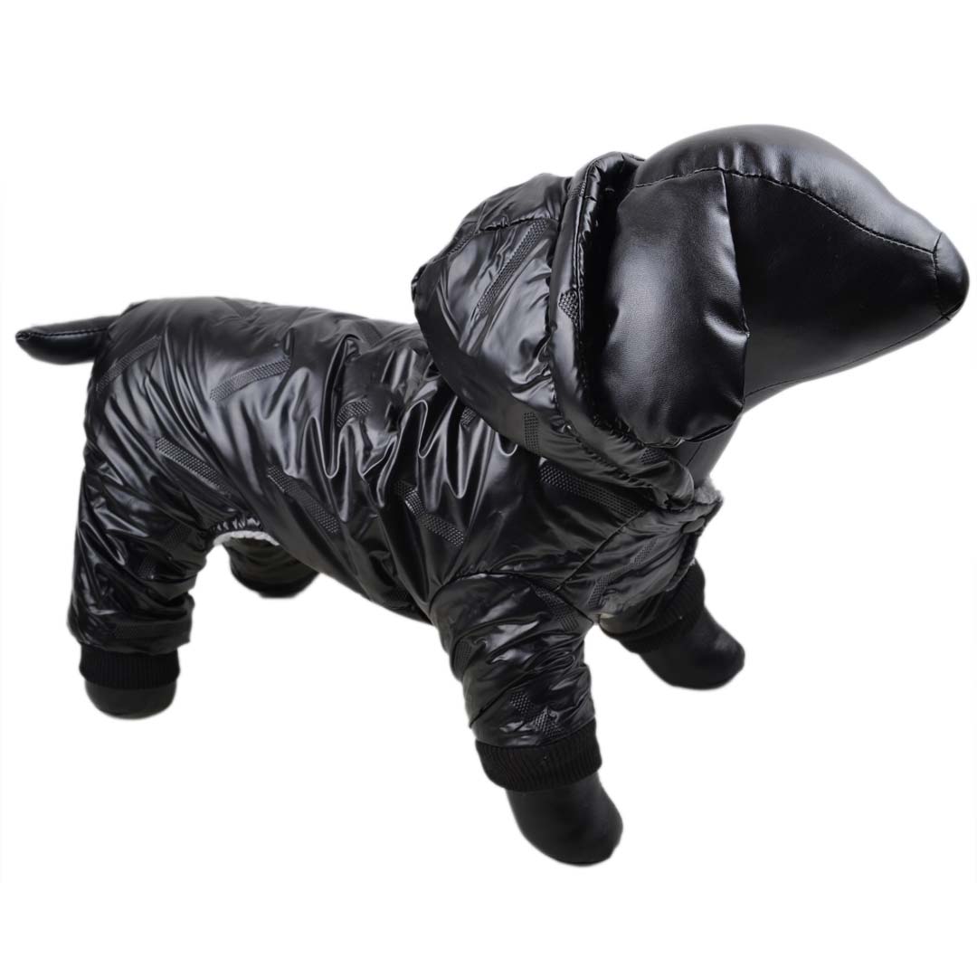 Zimski plašč za pse "Moonwalk" - črna barva