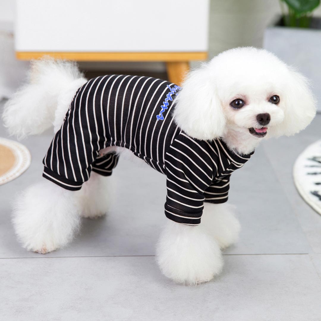 Pižama za pse - črna barva