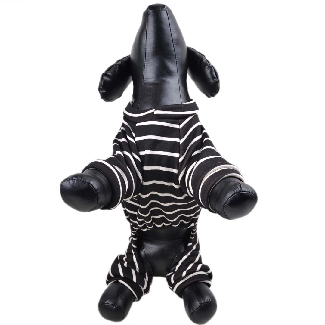 Udobna pižama za pse - črna barva