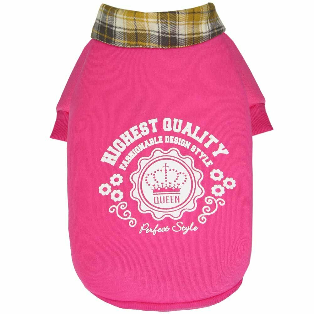 GogiPet pulover z ovratnikom "Perfect Style" - pink barva