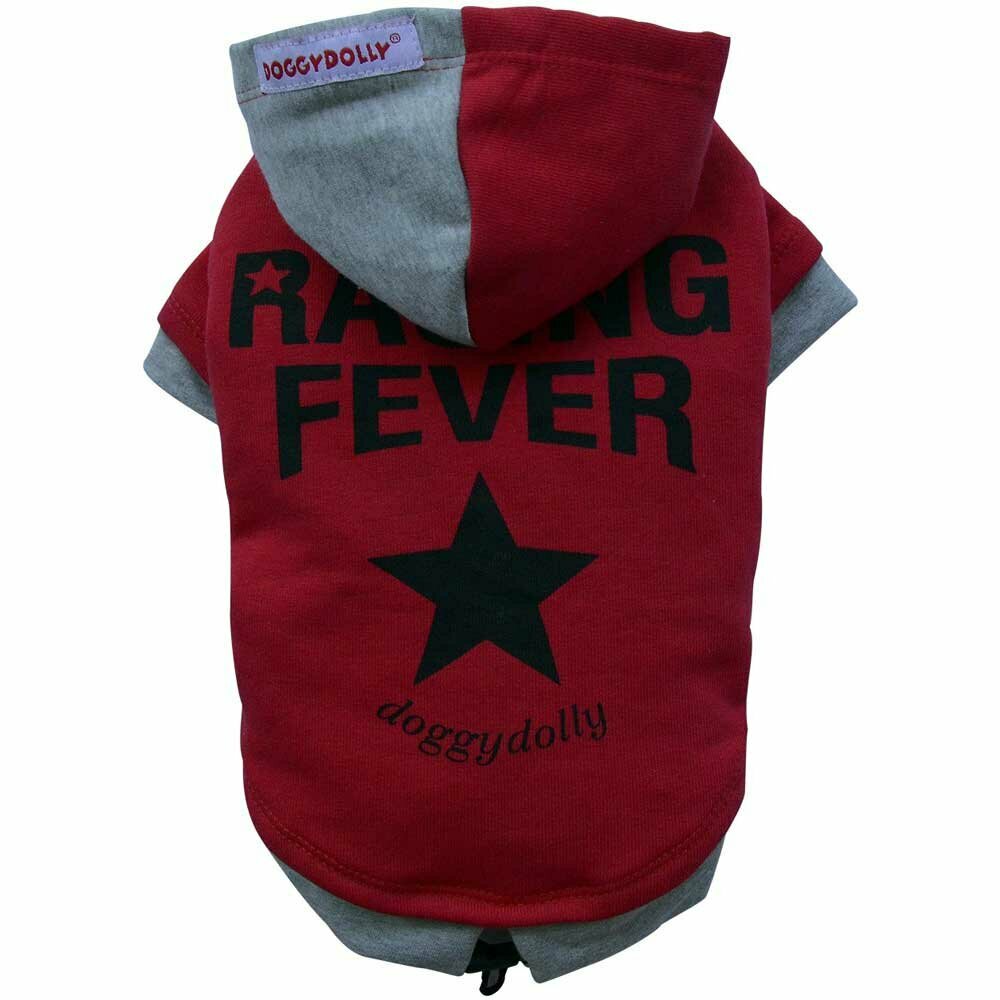 Pulover za pse "Race Fever" - rdeča barva