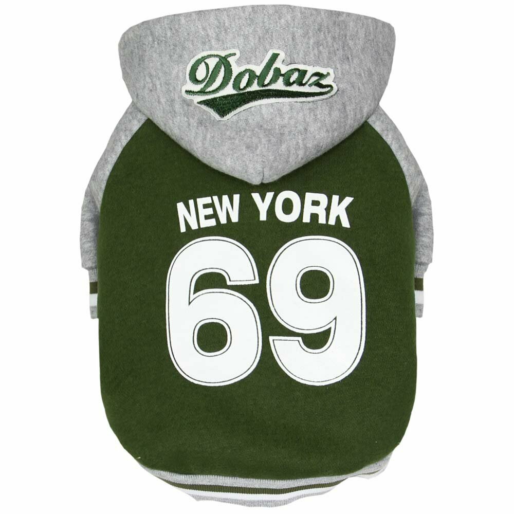 Topla jakna za psa "New York 69" - zelena barva