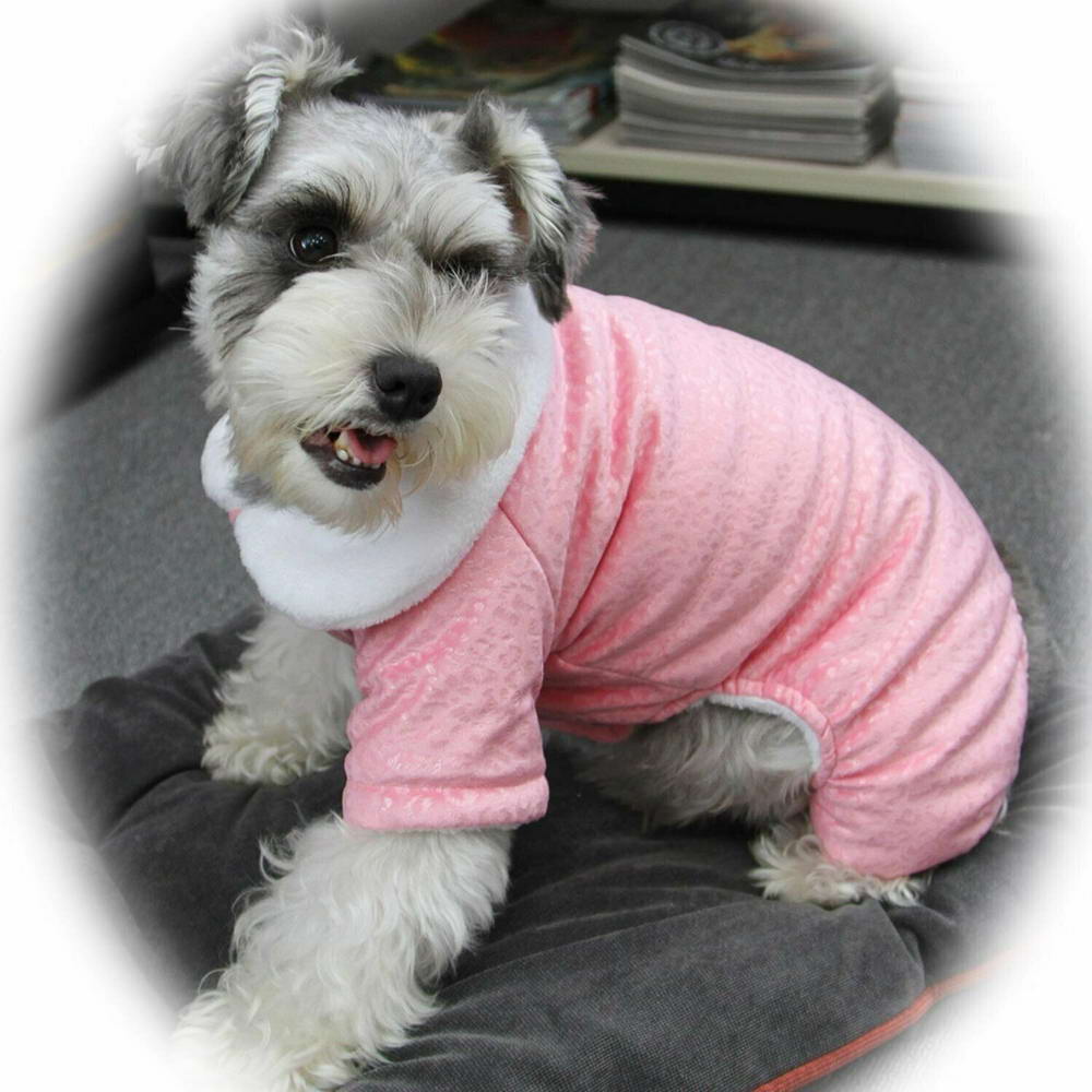 Zimski komplet za pse "Sofia" - rožnata barva, velik ovratnik