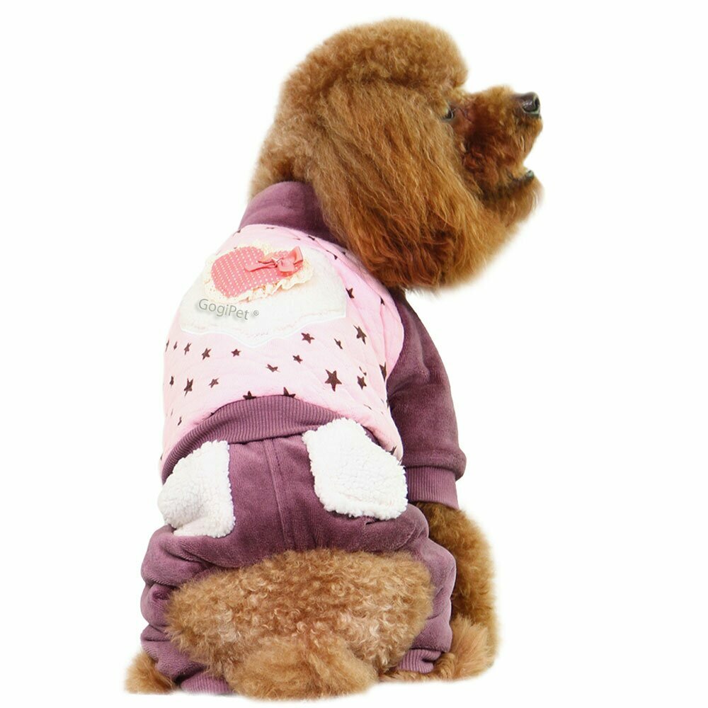 GogiPet toplo oblačilo za pse "Love Pink"