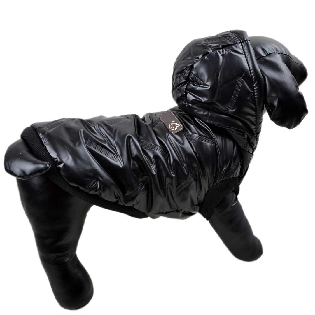 Zimski anorak za pse "Moonwalk" - črna barva
