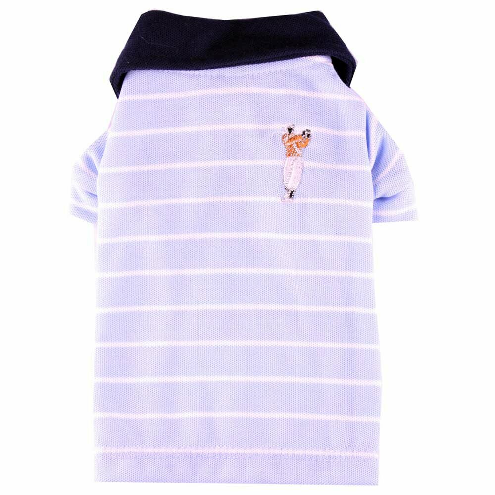 Polo majice Golf za velike pse - DoggyDolly majica z modrim vzorcem