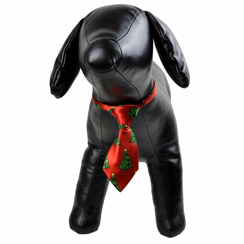 Zelena jelka - rdeča kravata za pse