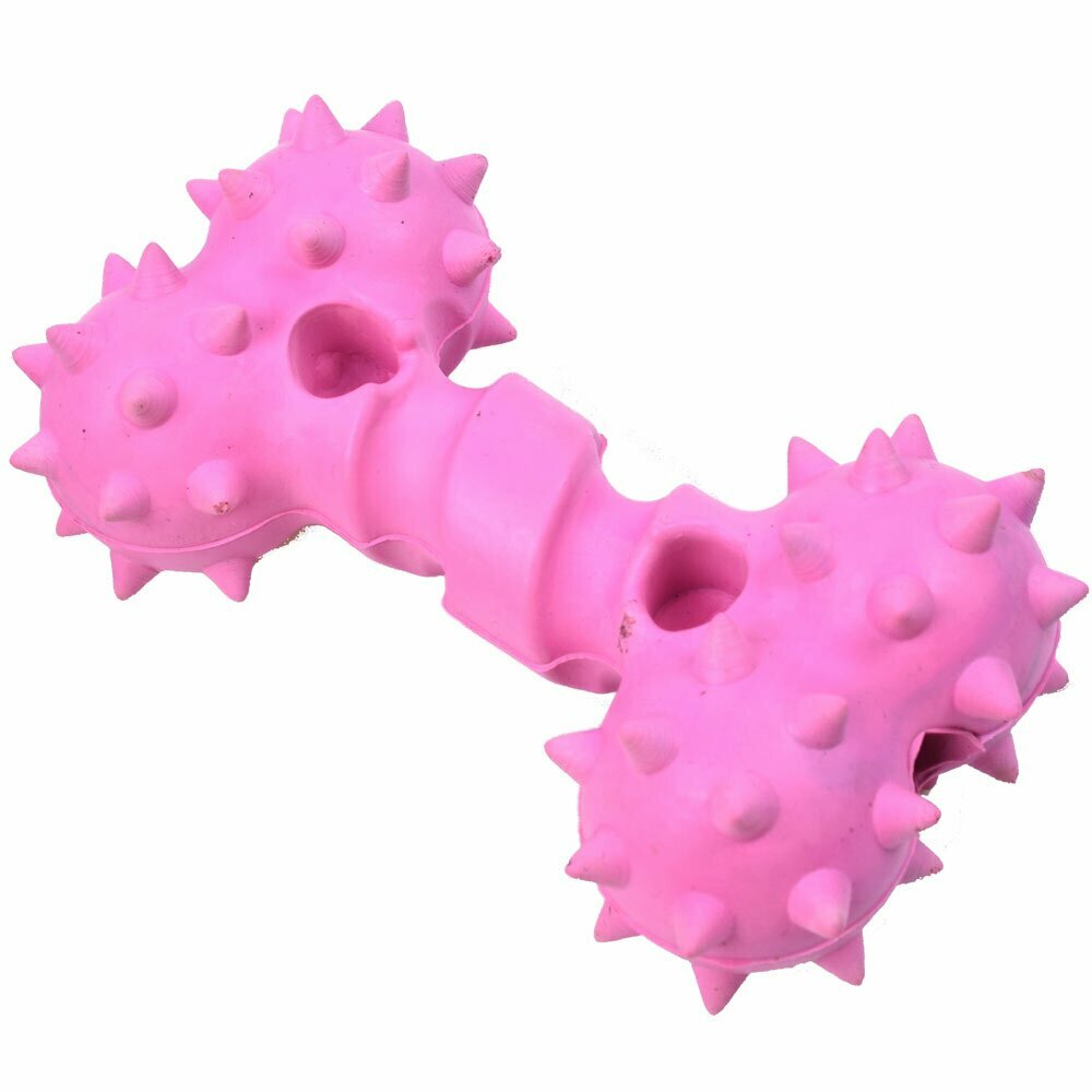 Igrača za čiščenje zob - pink kost