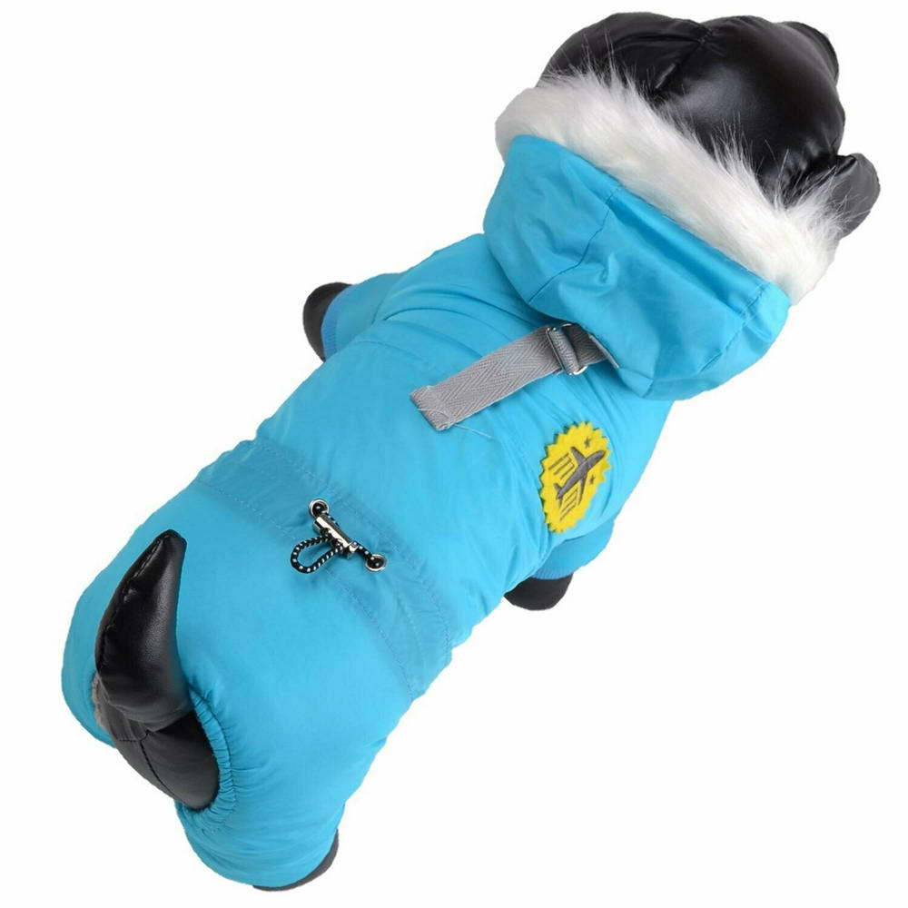 Zimsko oblačilo za psa "Fly Blue" - svetlo modra barva