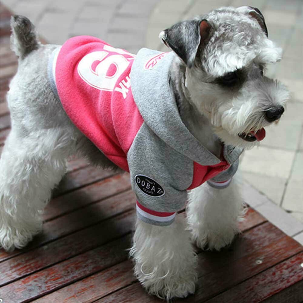 Udobna, topla jakna za psa "New York 69" - pink barva