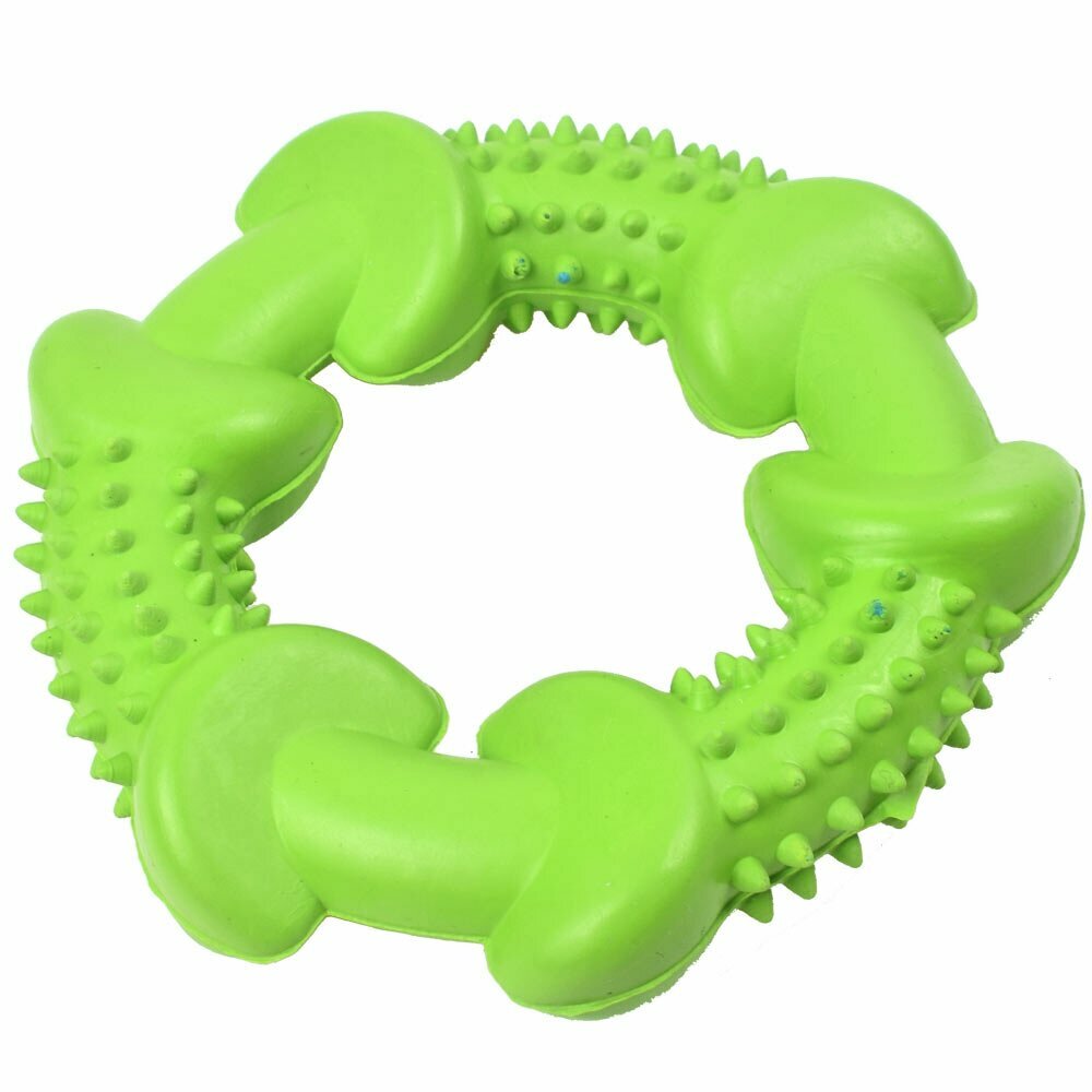 Zeleni obroč za pse - GogiPet igrača za grizenje