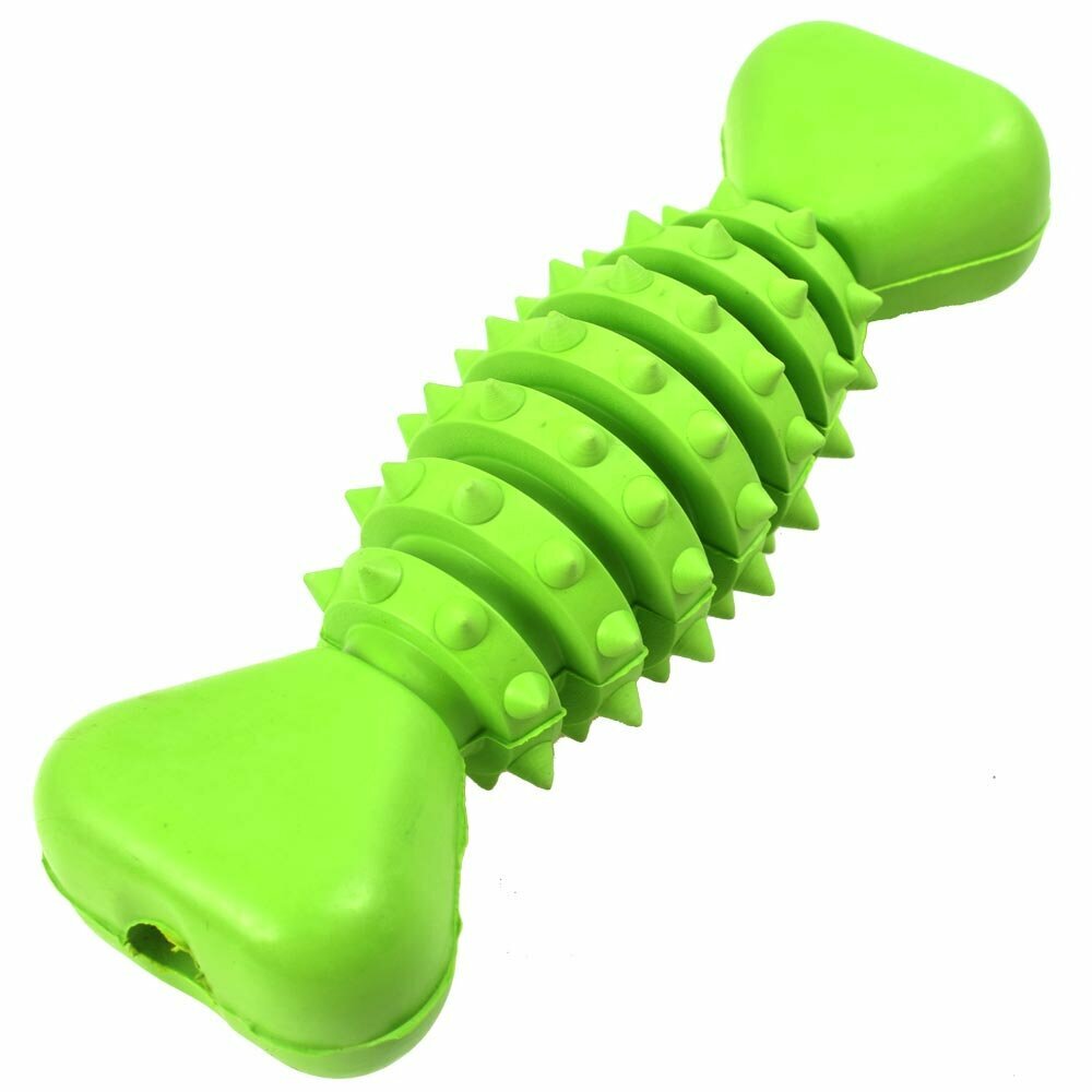 GogiPet zelena kost za žvečenje - igrača za čiščenje zob srednje velikih psov