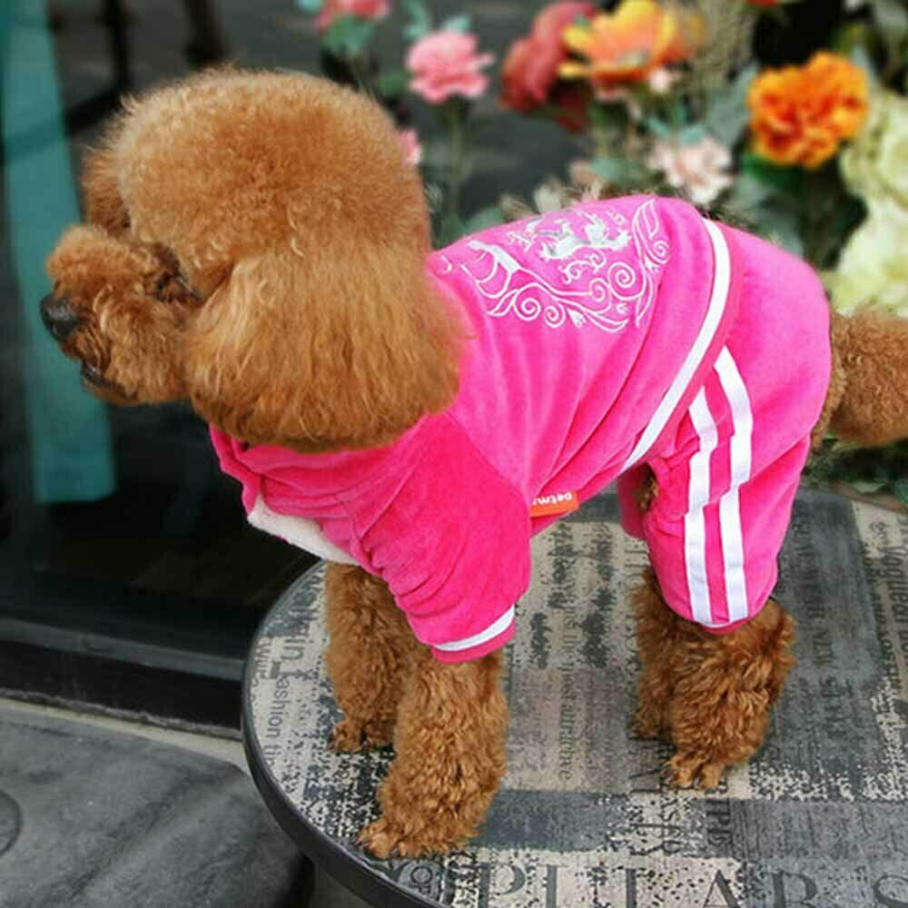 Mehka trenirka za psa - pink barva, udobno nošenje