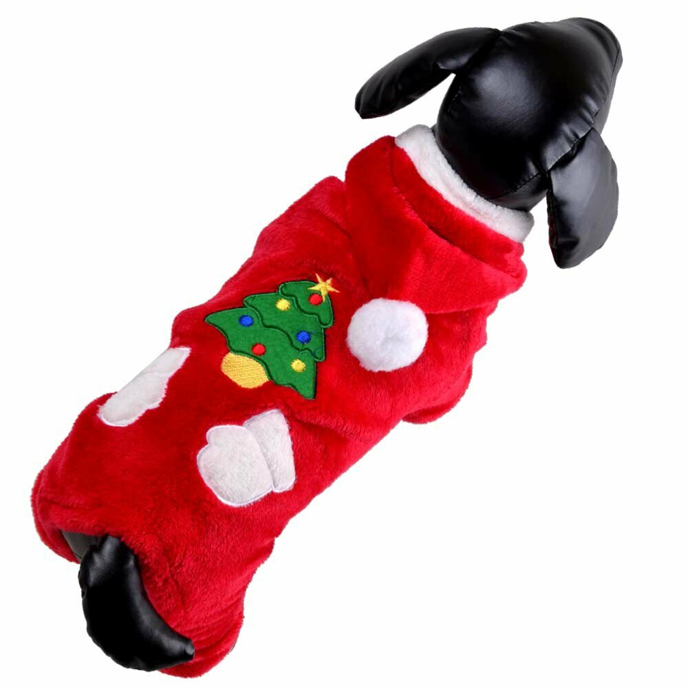 Božično oblačilo za psa - našita božična aplikacija