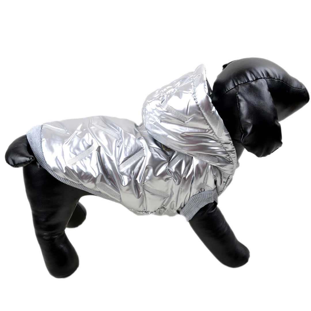Zimski anorak za pse "Moonwalk" - srebrna barva