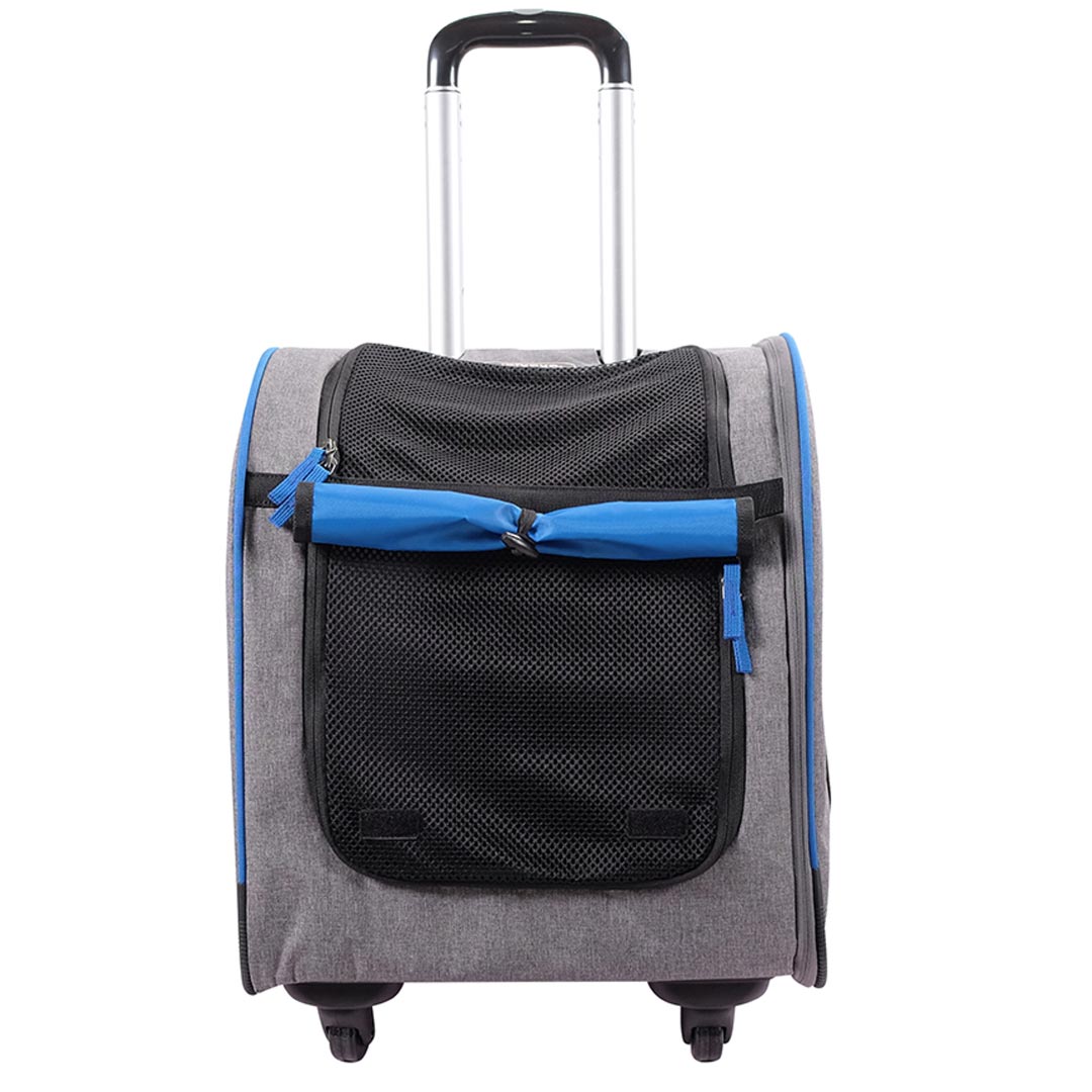 GogiPet nahrbtnik in kovček s kolesi obenem - dober pretok zraka