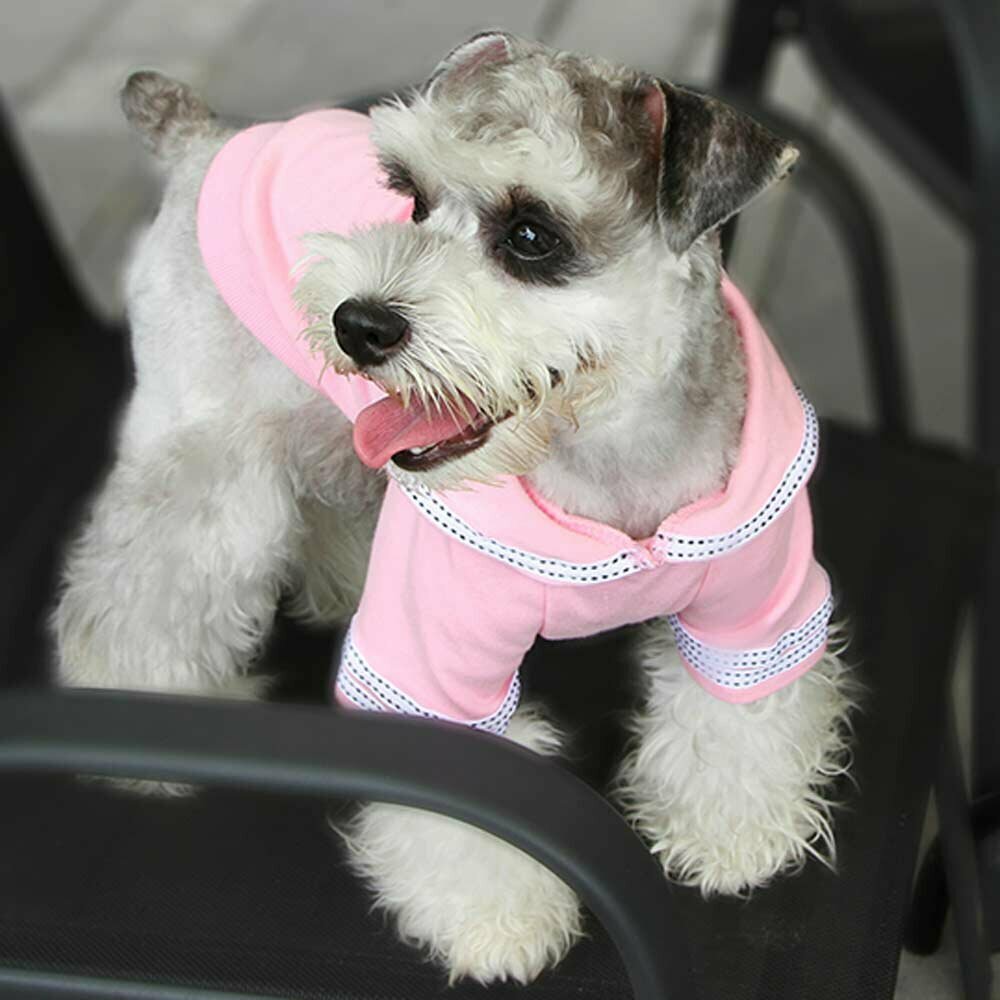 Rožnat pulover za psa "I am a best sailor"