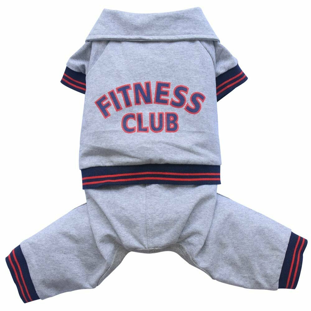 Športni komplet "Fitnes Club" - športno oblačilo za pse - siva barva