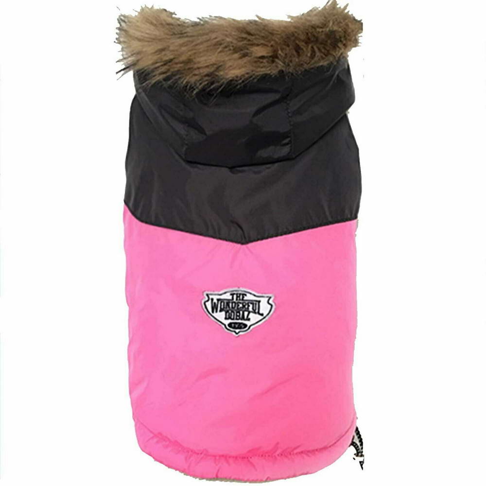 GogiPet zimsko oblačilo za psa "Giorgia" - pink barva