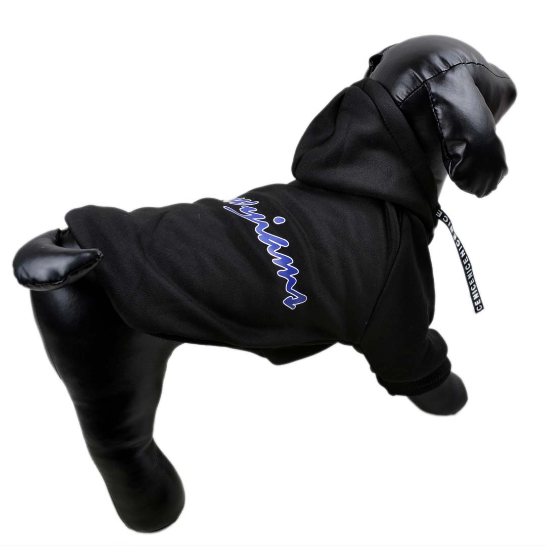 Športni pulover za pse "French Terry"  - črna barva