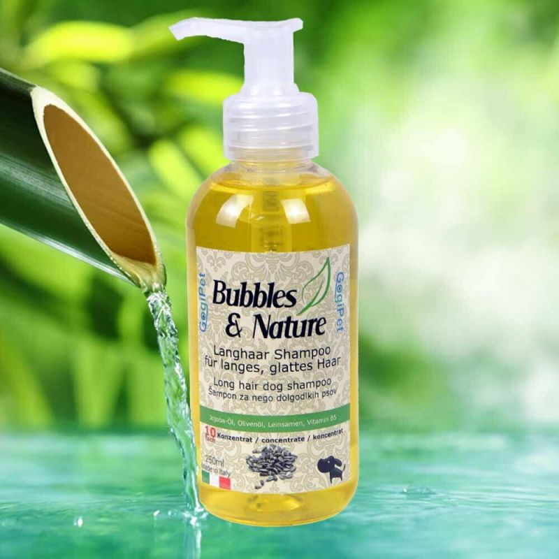 Naravni šampon za dolgodlake pse Bubbles & Nature